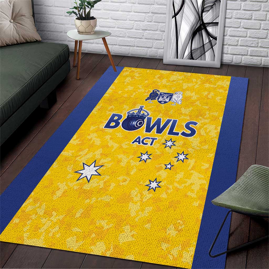 Australian ACT Lawn Bowls Area Rug Aussie Minimalist Style - Aussie Hoodie