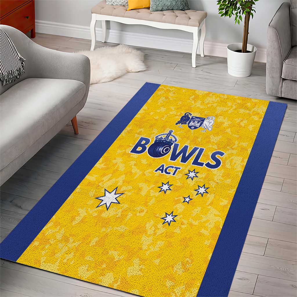 Australian ACT Lawn Bowls Area Rug Aussie Minimalist Style - Aussie Hoodie