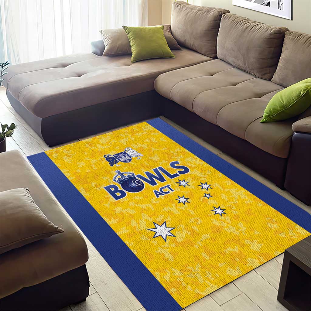 Australian ACT Lawn Bowls Area Rug Aussie Minimalist Style - Aussie Hoodie