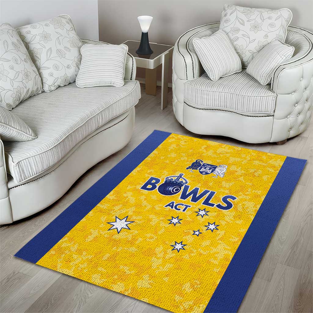 Australian ACT Lawn Bowls Area Rug Aussie Minimalist Style - Aussie Hoodie