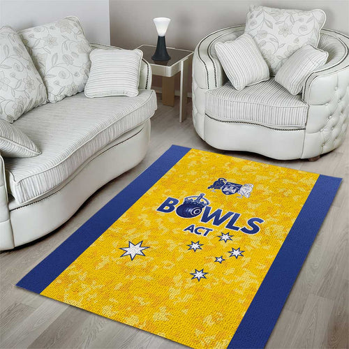 Australian ACT Lawn Bowls Area Rug Aussie Minimalist Style - Aussie Hoodie