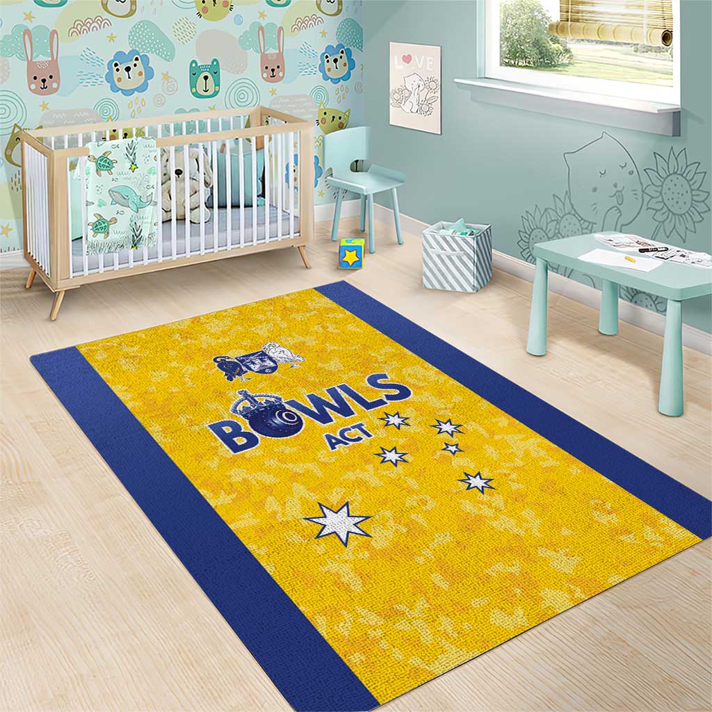 Australian ACT Lawn Bowls Area Rug Aussie Minimalist Style - Aussie Hoodie