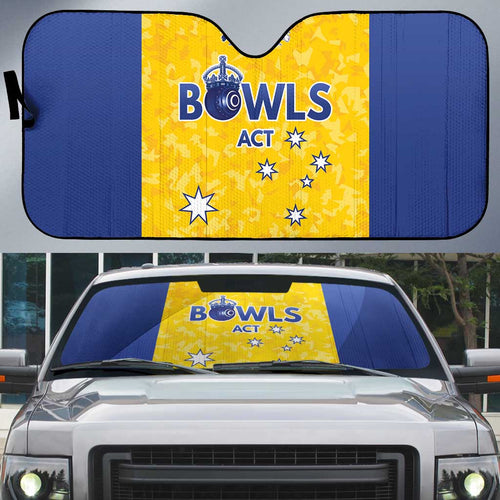 Australian ACT Lawn Bowls Auto Sun Shade Aussie Minimalist Style - Aussie Hoodie