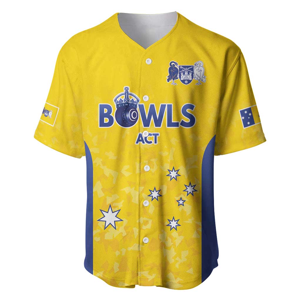 Australian ACT Lawn Bowls Custom Baseball Jersey Aussie Minimalist Style - Aussie Hoodie