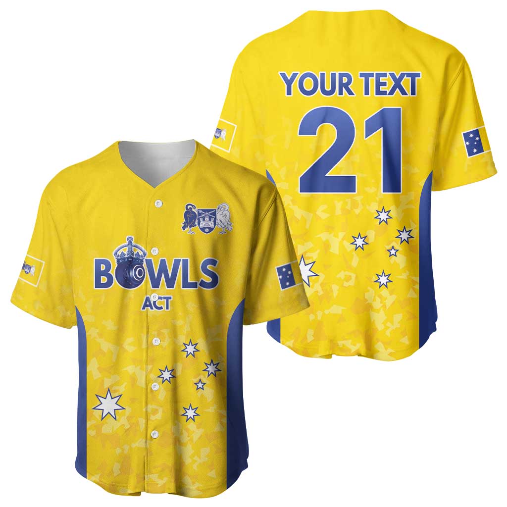 Australian ACT Lawn Bowls Custom Baseball Jersey Aussie Minimalist Style - Aussie Hoodie
