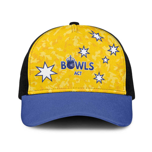 Australian ACT Lawn Bowls Baseball Net Cap Aussie Minimalist Style - Aussie Hoodie
