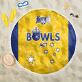 Australian ACT Lawn Bowls Beach Blanket Aussie Minimalist Style - Aussie Hoodie