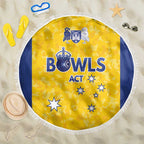 Australian ACT Lawn Bowls Beach Blanket Aussie Minimalist Style - Aussie Hoodie
