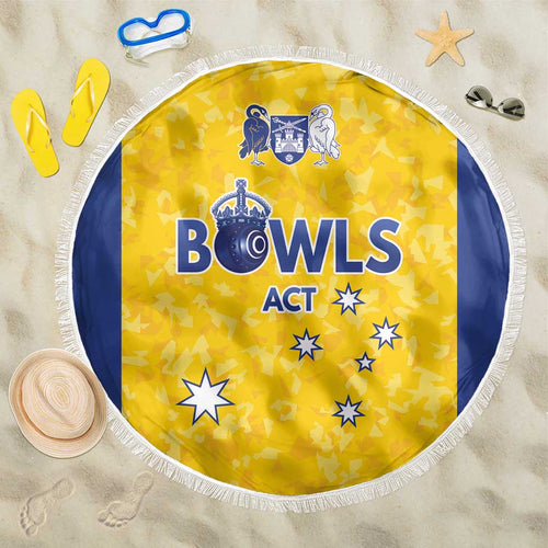 Australian ACT Lawn Bowls Beach Blanket Aussie Minimalist Style - Aussie Hoodie