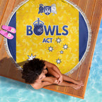 Australian ACT Lawn Bowls Beach Blanket Aussie Minimalist Style - Aussie Hoodie
