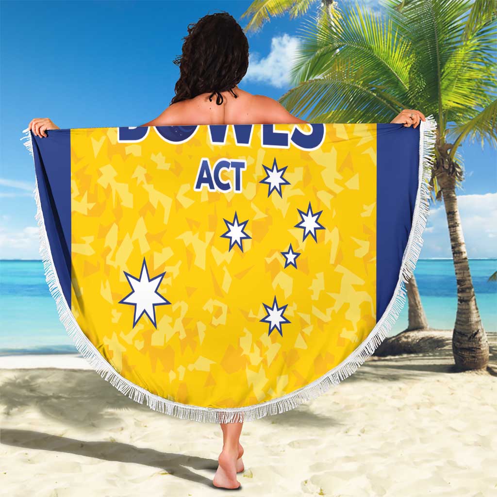 Australian ACT Lawn Bowls Beach Blanket Aussie Minimalist Style - Aussie Hoodie