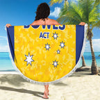 Australian ACT Lawn Bowls Beach Blanket Aussie Minimalist Style - Aussie Hoodie