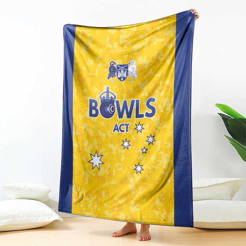 Australian ACT Lawn Bowls Blanket Aussie Minimalist Style - Aussie Hoodie