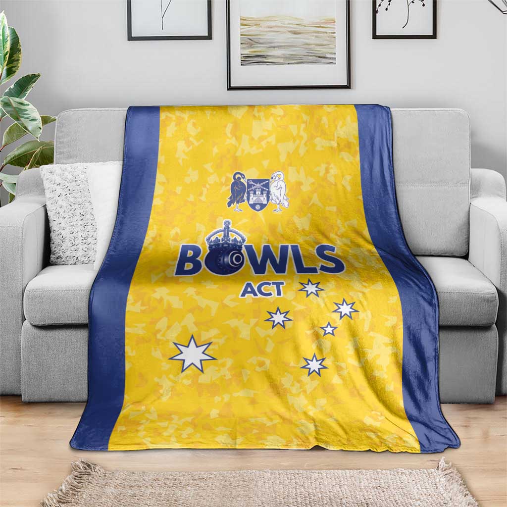 Australian ACT Lawn Bowls Blanket Aussie Minimalist Style - Aussie Hoodie