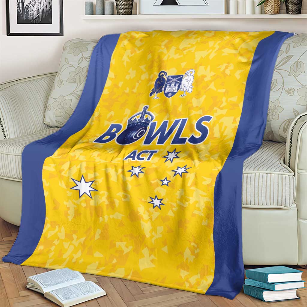 Australian ACT Lawn Bowls Blanket Aussie Minimalist Style - Aussie Hoodie