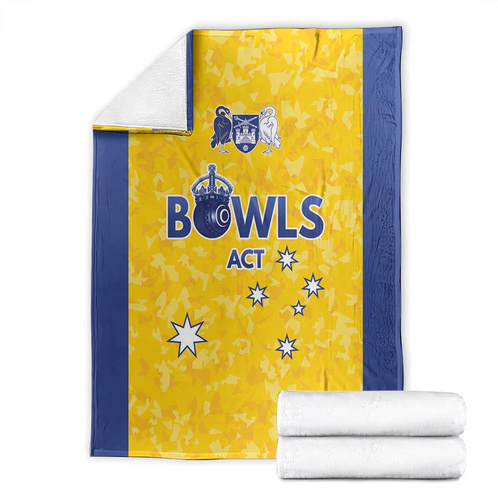 Australian ACT Lawn Bowls Blanket Aussie Minimalist Style - Aussie Hoodie