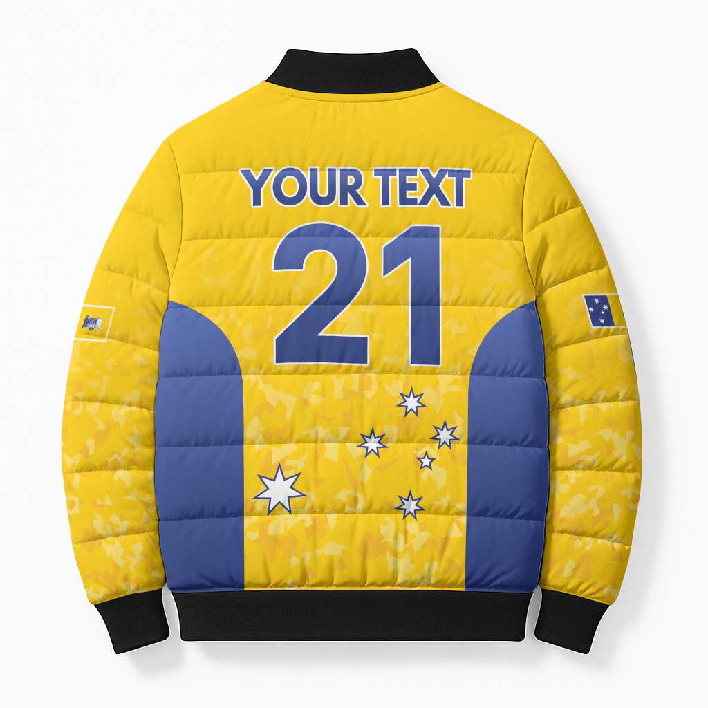 Australian ACT Lawn Bowls Custom Bomber Puffer Jacket Aussie Minimalist Style - Aussie Hoodie