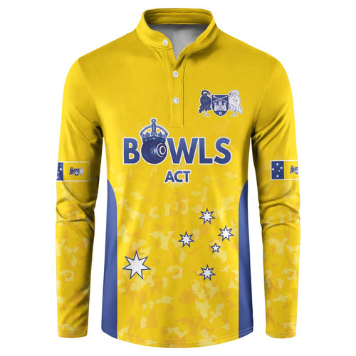 Australian ACT Lawn Bowls Custom Button Sweatshirt Aussie Minimalist Style - Aussie Hoodie