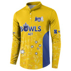 Australian ACT Lawn Bowls Custom Button Sweatshirt Aussie Minimalist Style - Aussie Hoodie