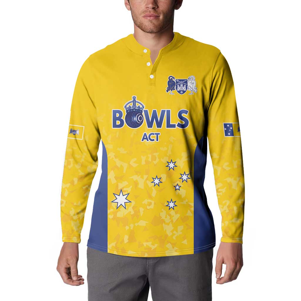 Australian ACT Lawn Bowls Custom Button Sweatshirt Aussie Minimalist Style - Aussie Hoodie