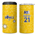 Australian ACT Lawn Bowls Custom 4 in 1 Can Cooler Tumbler Aussie Minimalist Style - Aussie Hoodie
