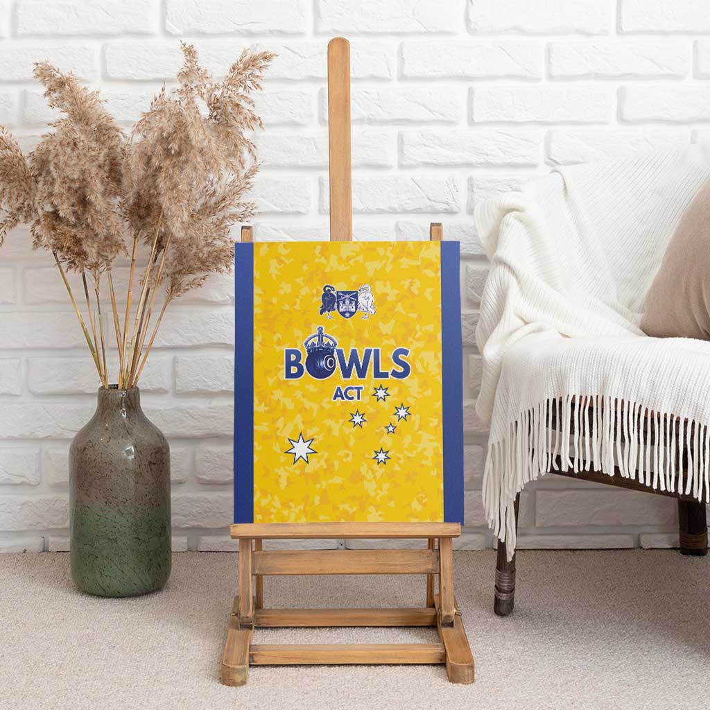 Australian ACT Lawn Bowls Canvas Wall Art Aussie Minimalist Style - Aussie Hoodie