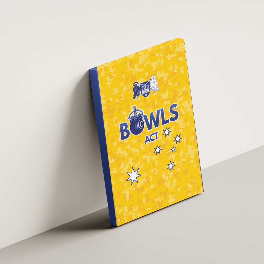 Australian ACT Lawn Bowls Canvas Wall Art Aussie Minimalist Style - Aussie Hoodie