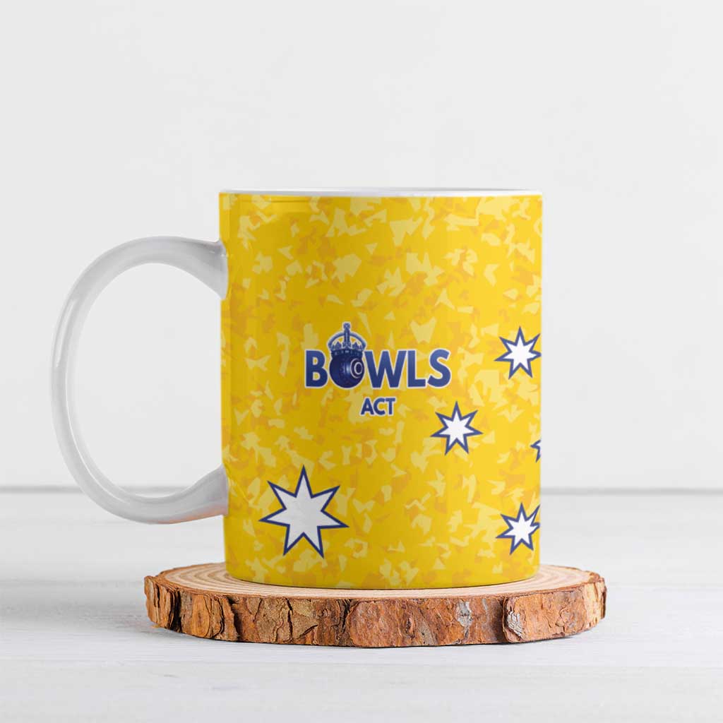 Australian ACT Lawn Bowls Custom Ceramic Mug Aussie Minimalist Style - Aussie Hoodie