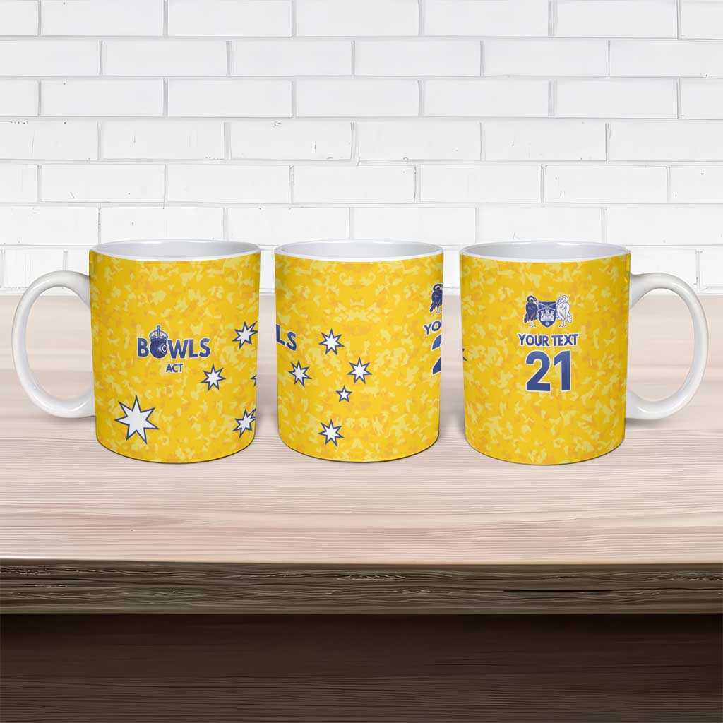 Australian ACT Lawn Bowls Custom Ceramic Mug Aussie Minimalist Style - Aussie Hoodie