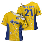 Australian ACT Lawn Bowls Custom Cross Shoulder Shirt Aussie Minimalist Style - Aussie Hoodie