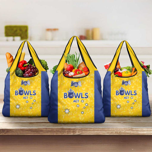 Australian ACT Lawn Bowls Grocery Bag Aussie Minimalist Style - Aussie Hoodie