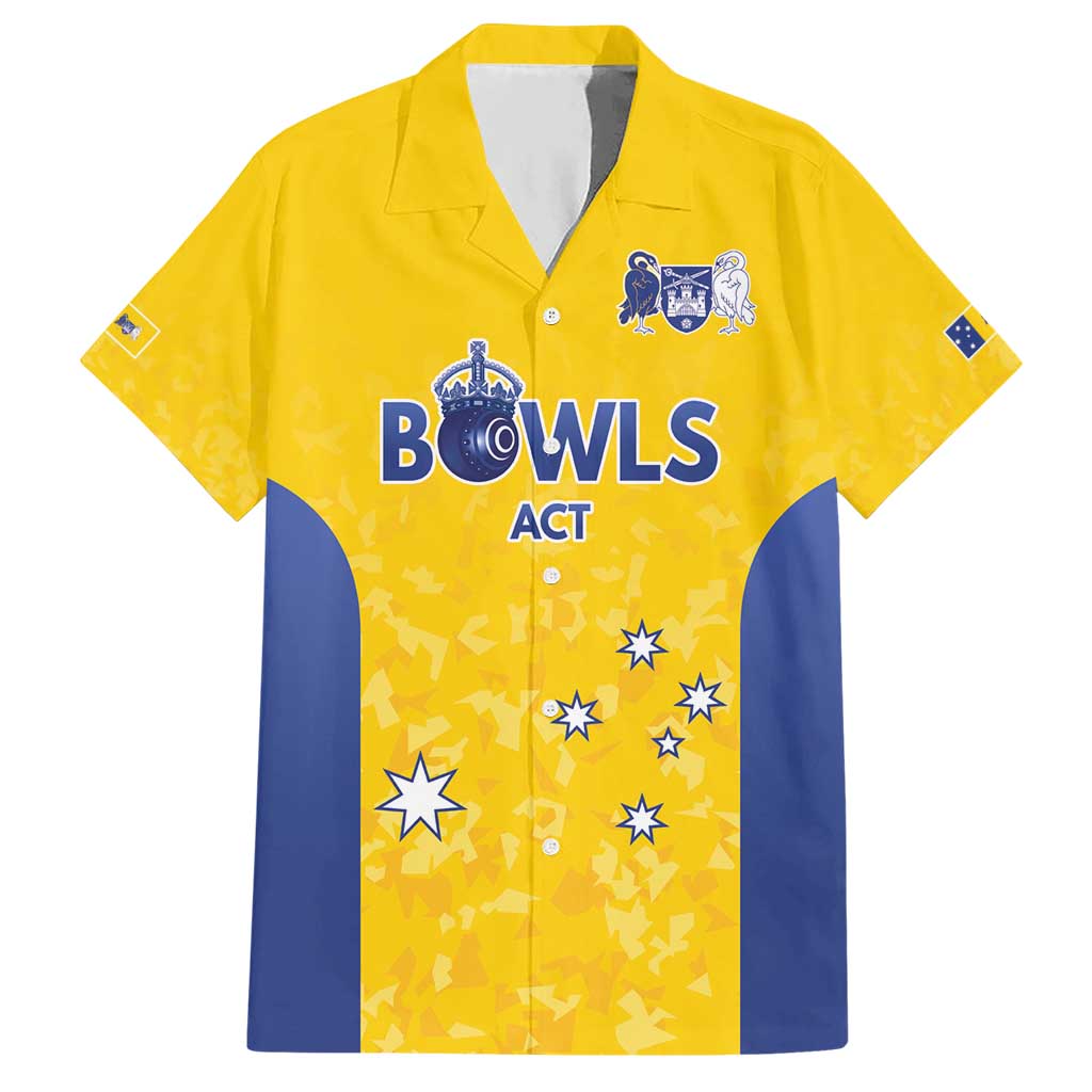 Australian ACT Lawn Bowls Custom Hawaiian Shirt Aussie Minimalist Style - Aussie Hoodie