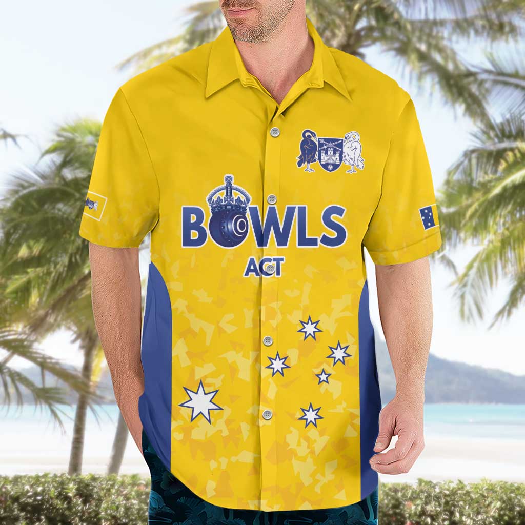 Australian ACT Lawn Bowls Custom Hawaiian Shirt Aussie Minimalist Style - Aussie Hoodie