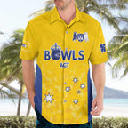 Australian ACT Lawn Bowls Custom Hawaiian Shirt Aussie Minimalist Style - Aussie Hoodie