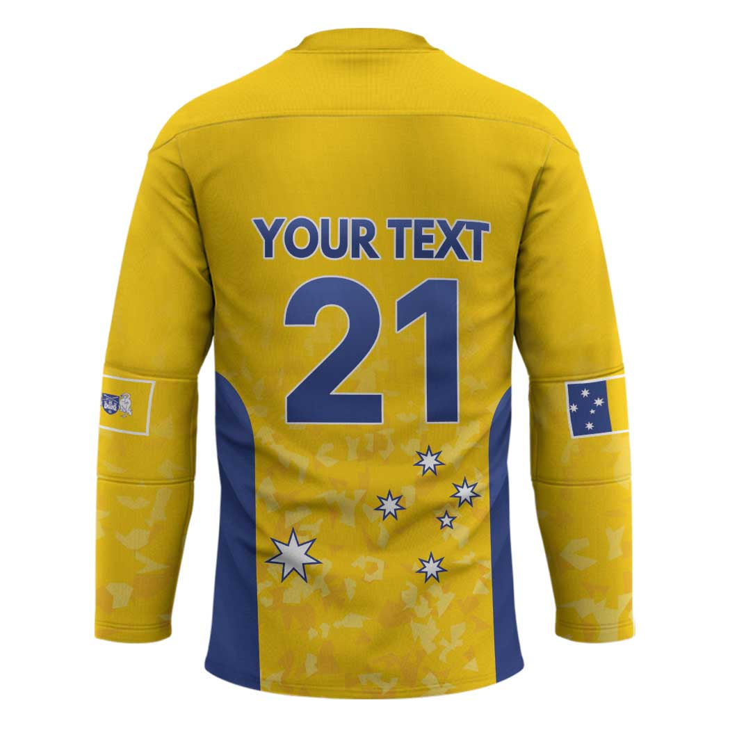 Australian ACT Lawn Bowls Custom Hockey Jersey Aussie Minimalist Style - Aussie Hoodie