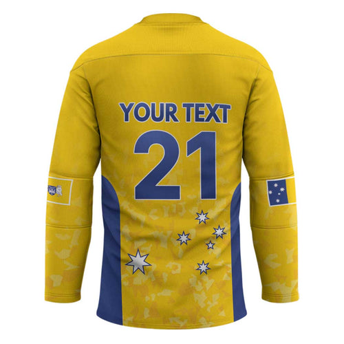 Australian ACT Lawn Bowls Custom Hockey Jersey Aussie Minimalist Style - Aussie Hoodie