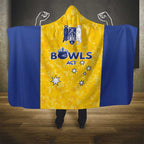 Australian ACT Lawn Bowls Hooded Blanket Aussie Minimalist Style - Aussie Hoodie