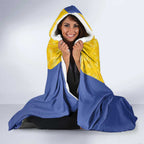 Australian ACT Lawn Bowls Hooded Blanket Aussie Minimalist Style - Aussie Hoodie