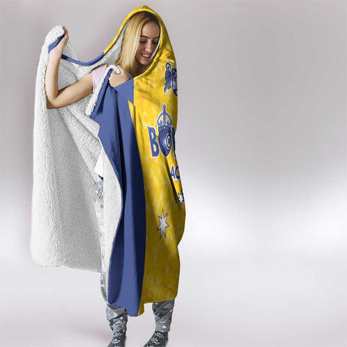 Australian ACT Lawn Bowls Hooded Blanket Aussie Minimalist Style - Aussie Hoodie