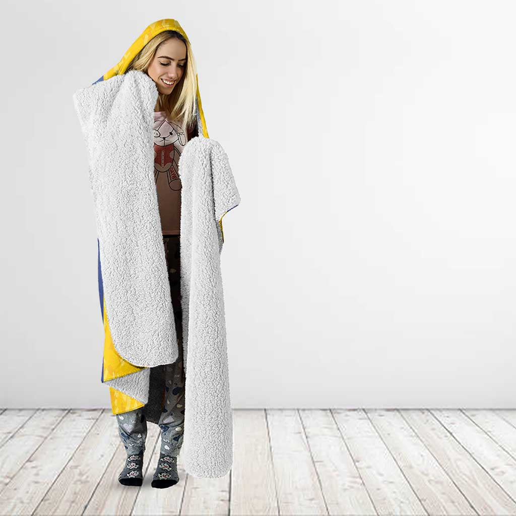 Australian ACT Lawn Bowls Hooded Blanket Aussie Minimalist Style - Aussie Hoodie