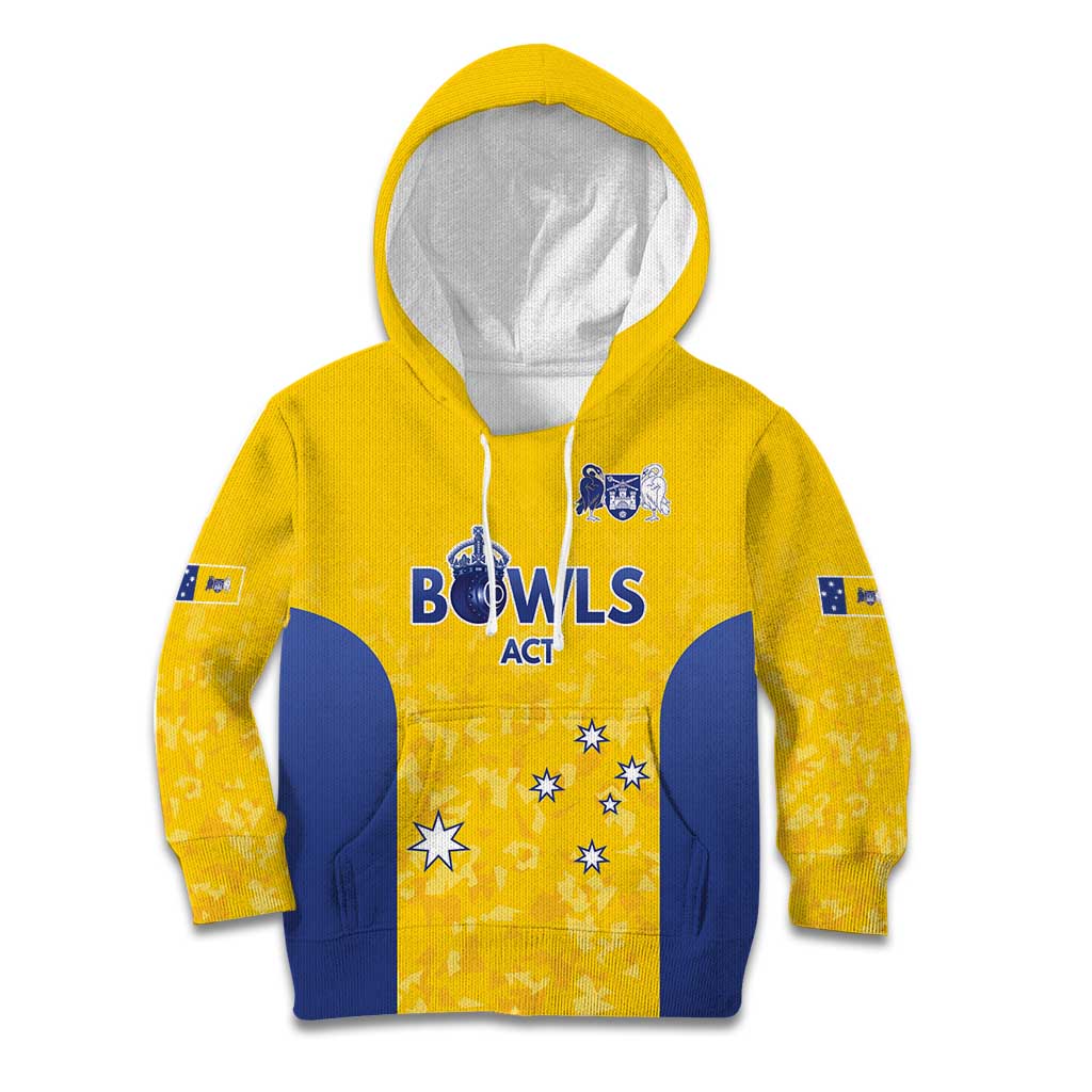 Australian ACT Lawn Bowls Custom Kid Hoodie Aussie Minimalist Style - Aussie Hoodie