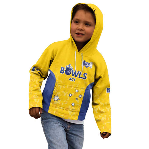 Australian ACT Lawn Bowls Custom Kid Hoodie Aussie Minimalist Style - Aussie Hoodie