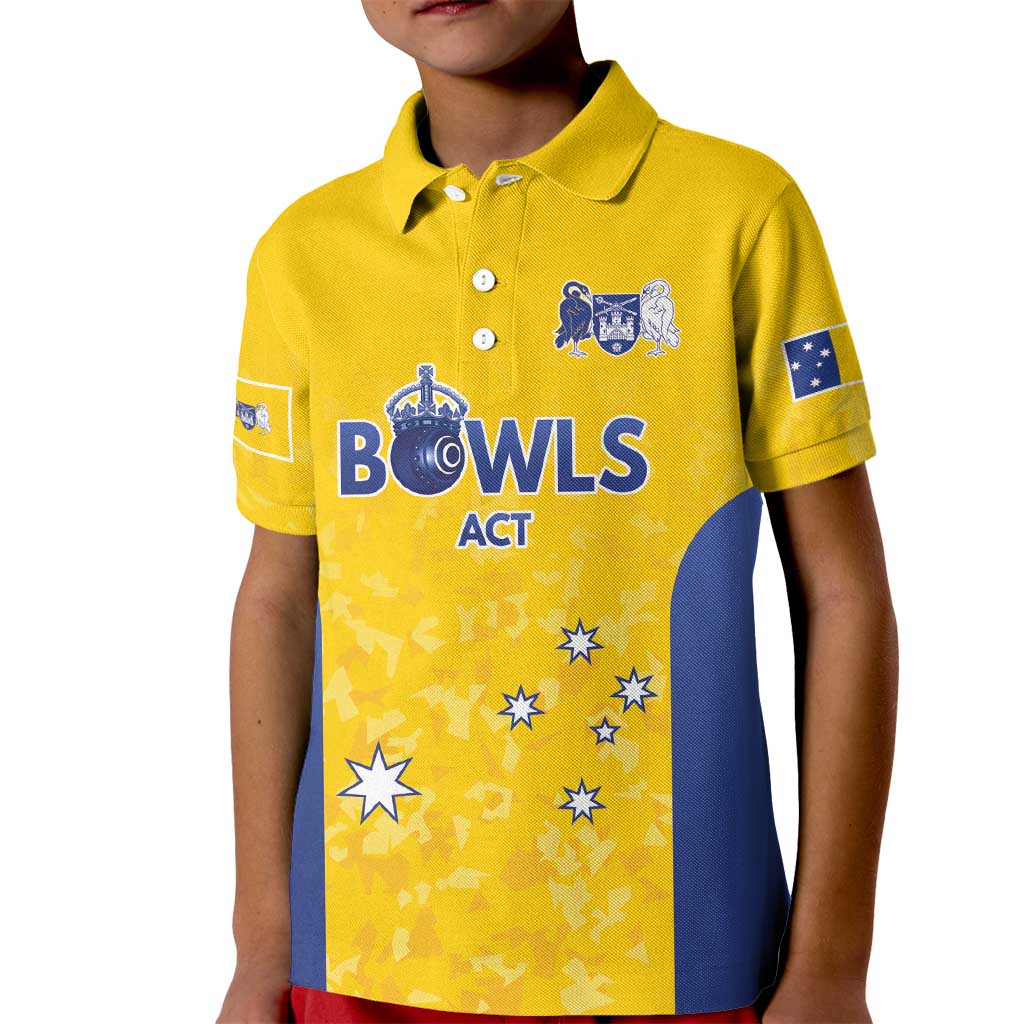 Australian ACT Lawn Bowls Custom Kid Polo Shirt Aussie Minimalist Style - Aussie Hoodie