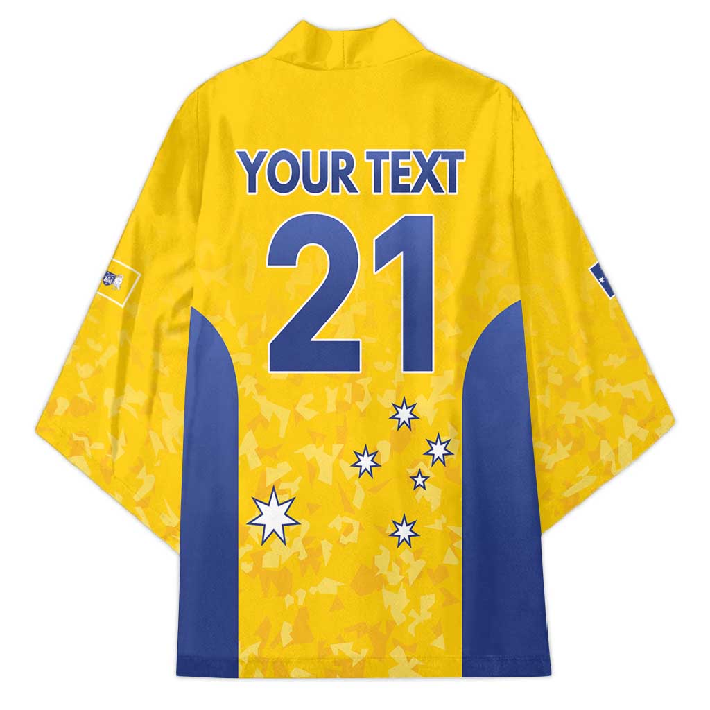 Australian ACT Lawn Bowls Custom Kimono Aussie Minimalist Style - Aussie Hoodie