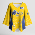 Australian ACT Lawn Bowls Custom Kimono Sleeve Blouse Aussie Minimalist Style - Aussie Hoodie