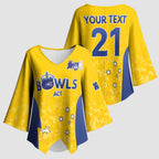 Australian ACT Lawn Bowls Custom Kimono Sleeve Blouse Aussie Minimalist Style - Aussie Hoodie