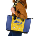 Australian ACT Lawn Bowls Leather Tote Bag Aussie Minimalist Style - Aussie Hoodie