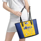 Australian ACT Lawn Bowls Leather Tote Bag Aussie Minimalist Style - Aussie Hoodie