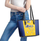 Australian ACT Lawn Bowls Leather Tote Bag Aussie Minimalist Style - Aussie Hoodie
