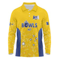 Australian ACT Lawn Bowls Custom Long Sleeve Polo Shirt Aussie Minimalist Style - Aussie Hoodie